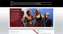 Desktop Screenshot of lamagiadellopera.it